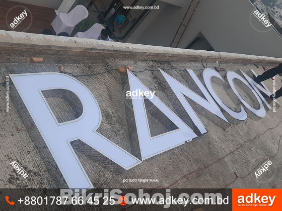 Acrylic 3D Letter Indoor Signboard Maker in Dhaka BD